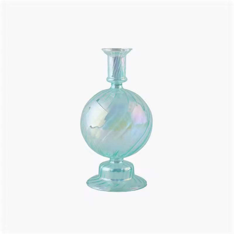 Groovy Glass Taper Candle Holders