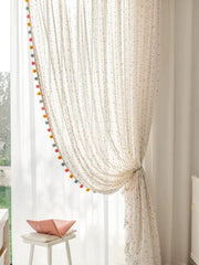 Boho Pom Pom Curtains