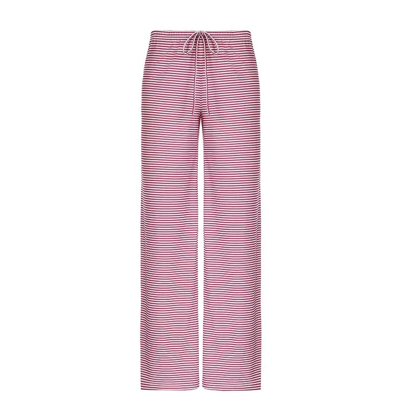 Blue Striped Pants