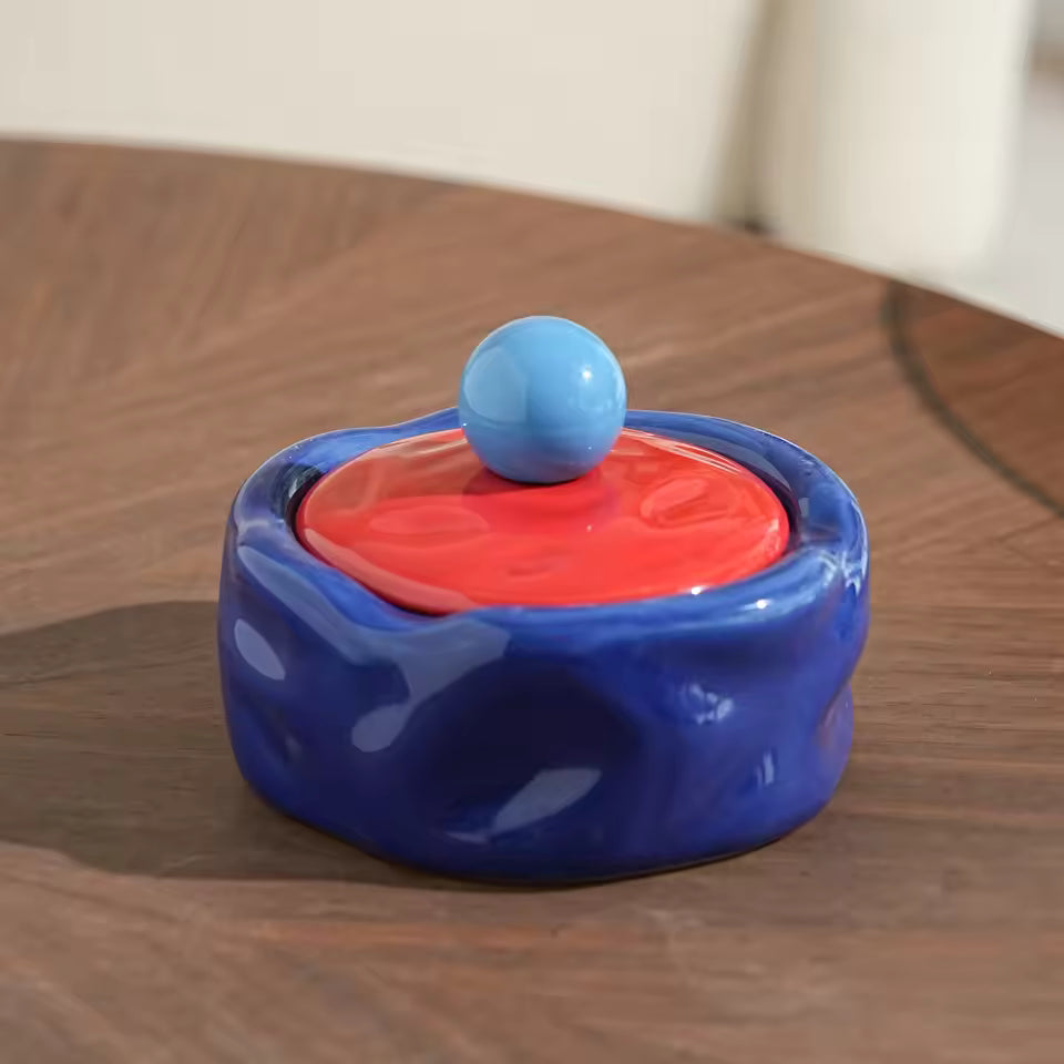 Colorful Funky Ceramic Ashtray