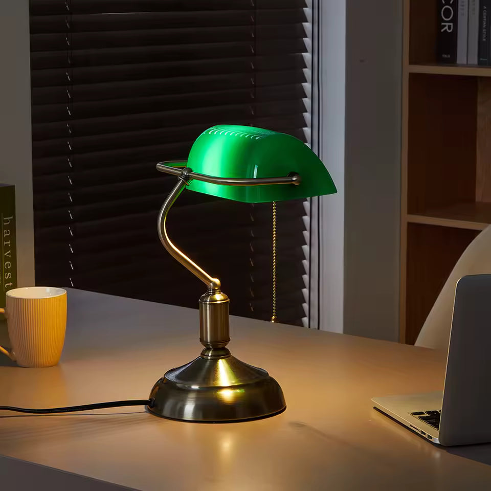 Bauhaus Green Table Lamp