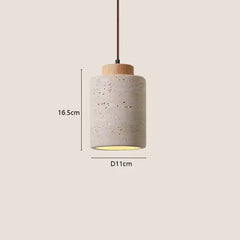 Japandi Textured Pendant Light