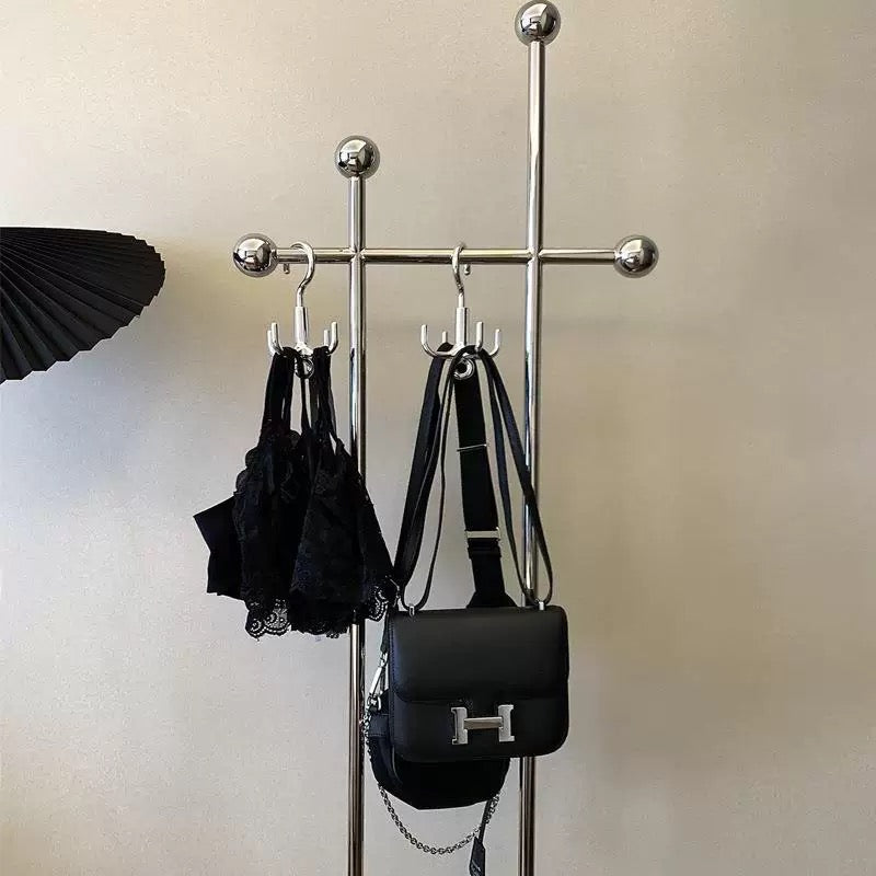 Silver Rotating Clothes Hook