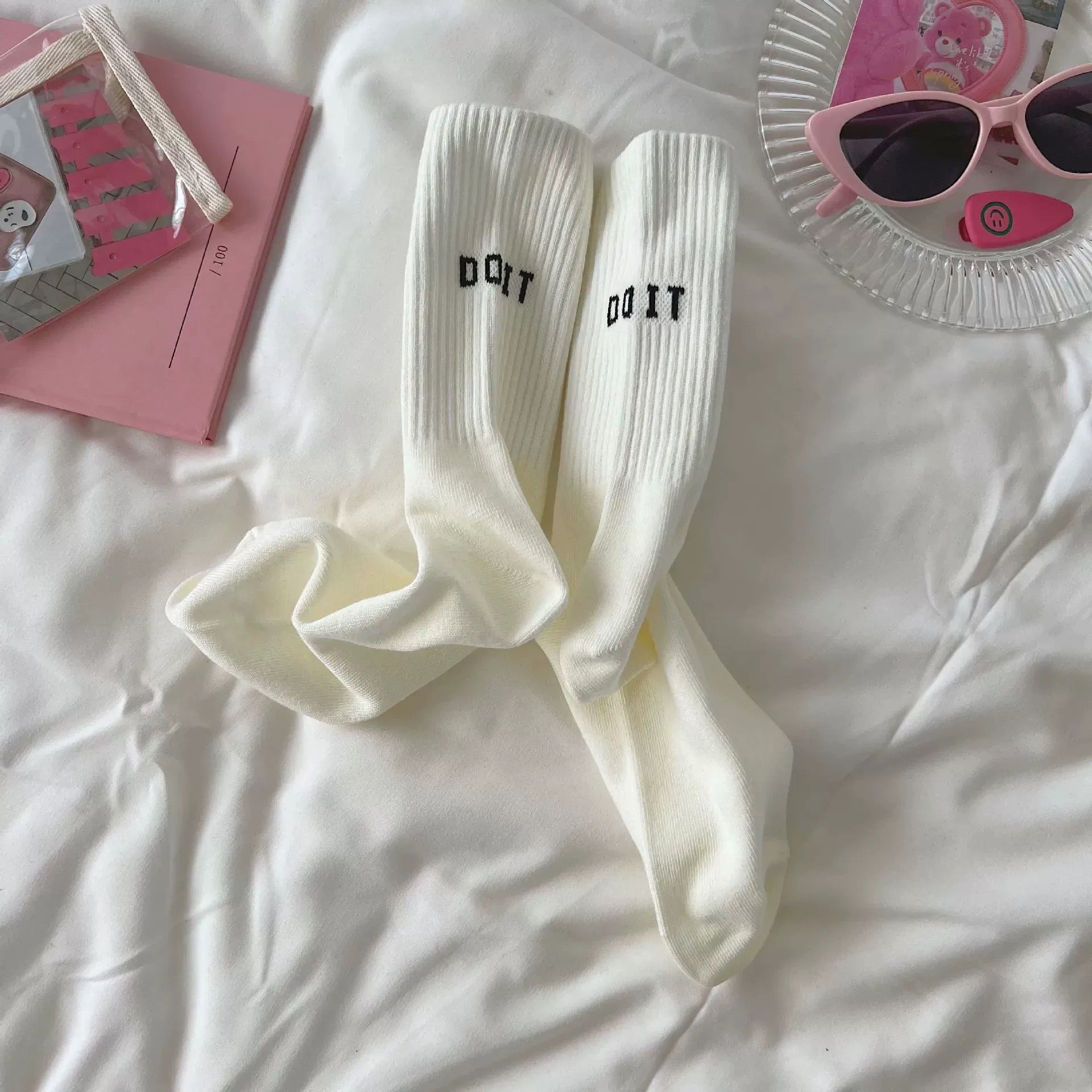 Y2k Pink Socks