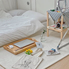Wood Bed Table