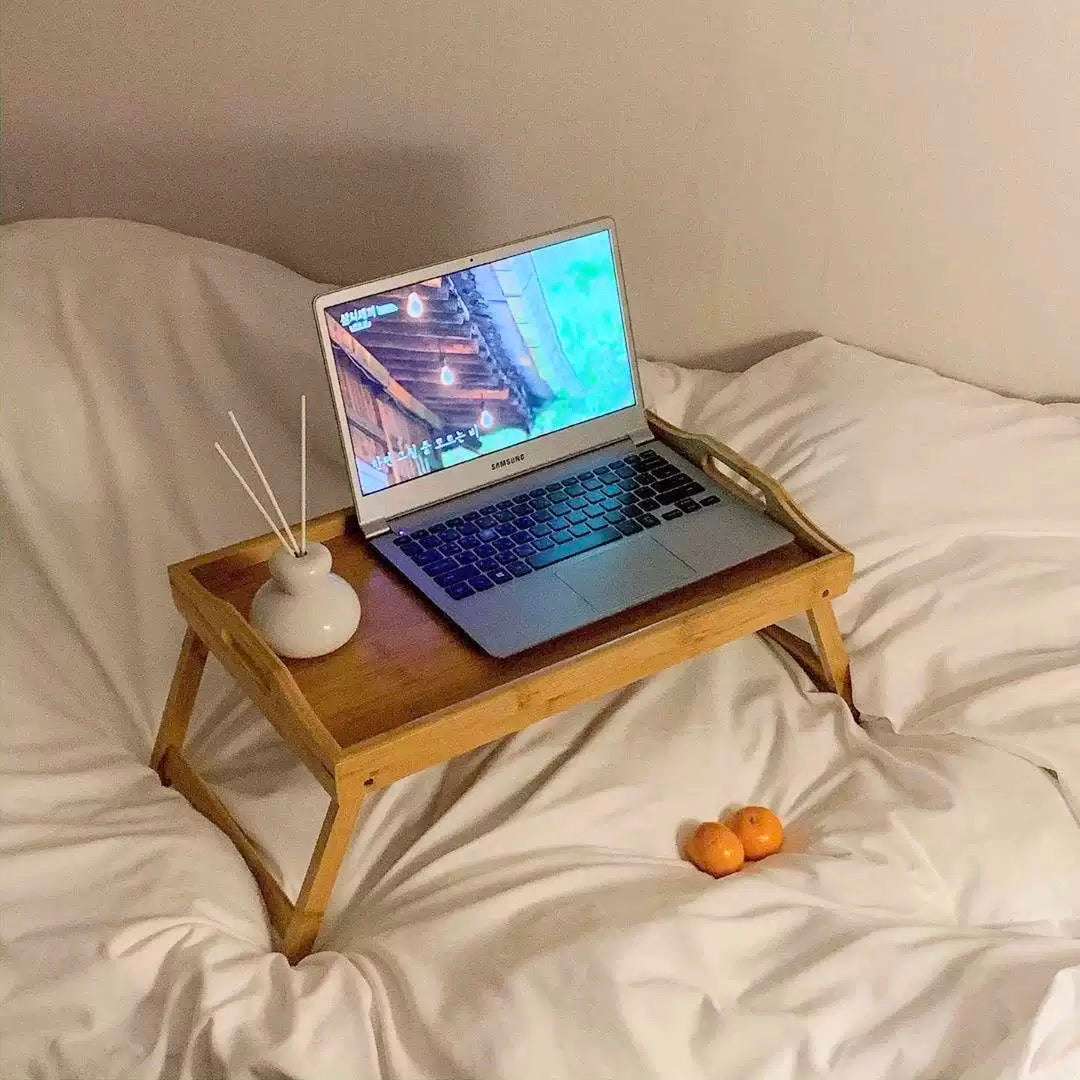 Wood Bed Table