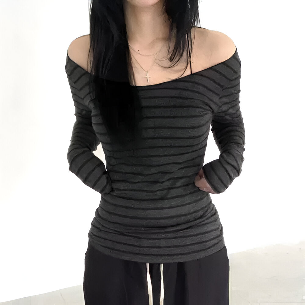Grunge Striped Long Sleeve