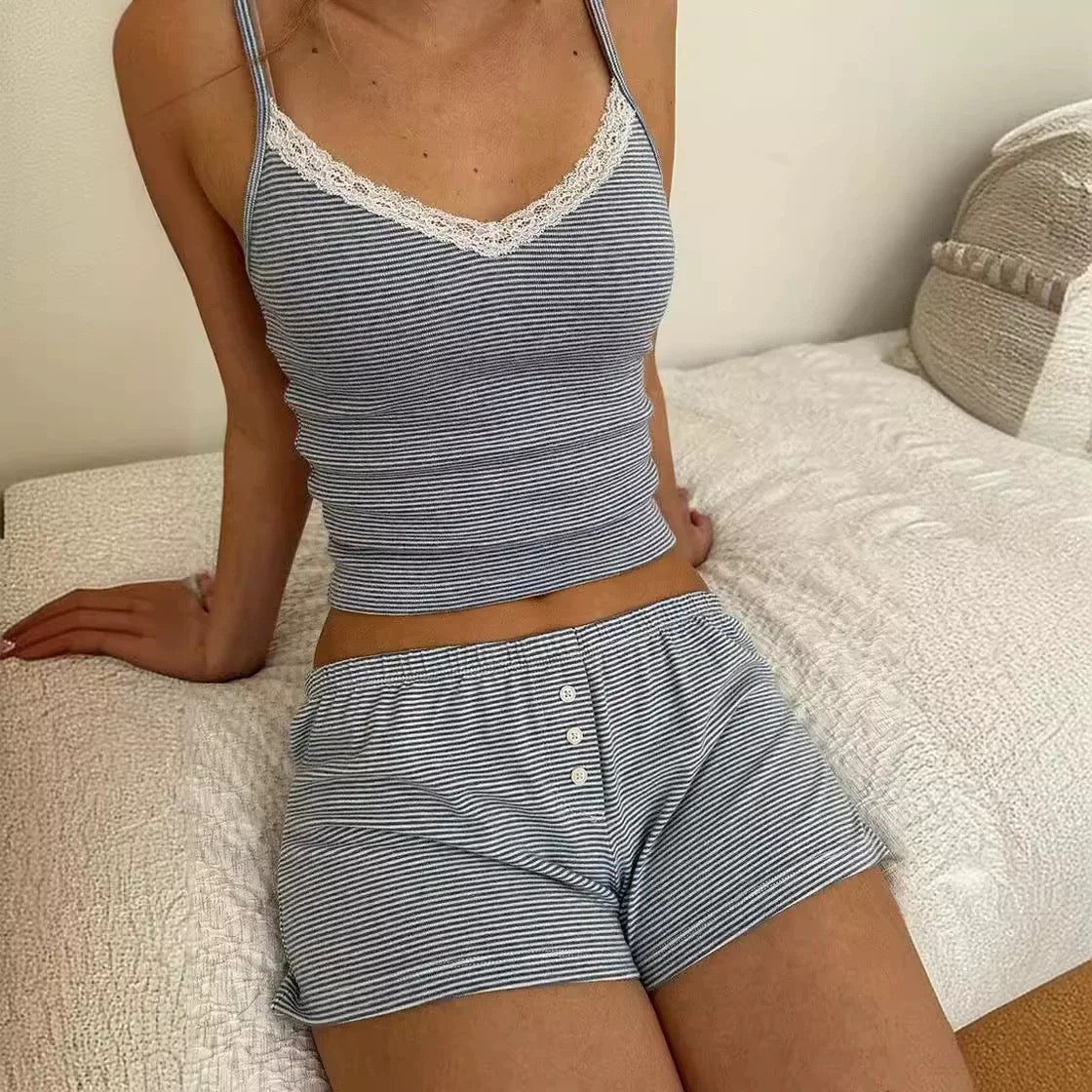 Striped Pajama Set
