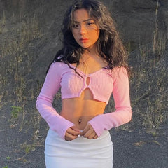 Y2K Pink Crop Top